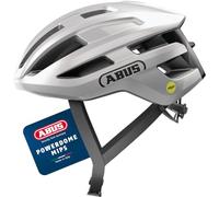 ABUS Casque Vélo de Course PowerDome MIPS, Argent, Taille S