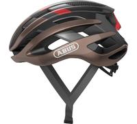 ABUS Casque Vélo de Route AirBreaker, Cuivre/Rouge, Taille S | Casque vélo avec système de réglage, bonne ventilation, support lunettes, sangles aérodynamiques