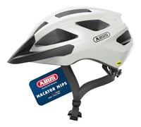 ABUS Casque Vélo de Route Macator MIPS, Blanc, Taille M