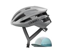 ABUS Casque de vélo PowerDome ACE – Race Grey – M (54 - 58 cm) - léger, ventilation intelligente