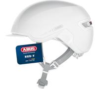 ABUS Casque Vélo HUD-Y avec Feu Arrière, Puristic, M