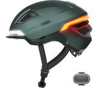 ABUS Casque Vélo HYP-E - Casque avec feu avant, Taille M, Vert