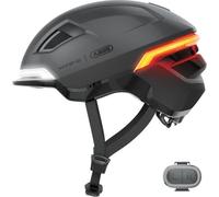 ABUS Casque Vélo HYP-E - Casque avec Lumière Avant, Taille L, Gris