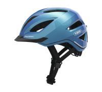 ABUS Pedelec 1.1 Casque Vélo Urbain - Casque de Vélo Moderne avec Lumière Arrière et Visière pour Circulation en Ville - Unisexe - Bleu, Taille L