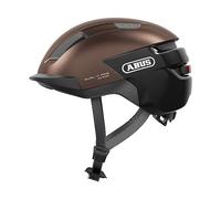 ABUS Casque Vélo PURL-Y ACE avec Lumière LED, Marron, Taille S