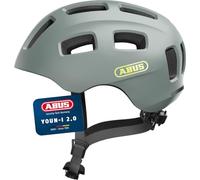 ABUS Casque vélo Youn-I 2.0 - avec lumière In-Mold - enfant Cool Grey M (52-57 cm)