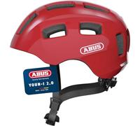 ABUS Casque Vélo Youn-I 2.0, Rouge, Taille M