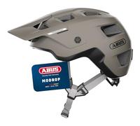 ABUS Casque VTT MoDrop - Casque de vélo Robuste avec Une Bonne Ventilation pour Les Cyclistes de Montagne - Ajustement personnalisé - Unisexe - Gris, S