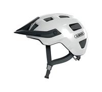 ABUS Casque VTT MoTrip – robuste, visière réglable en hauteur – Blanc brillant S