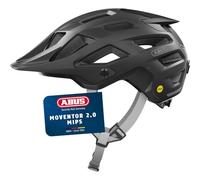 ABUS Casque VTT Moventor 2.0 MIPS, Casque de vélo Noir, Taille M | Casque All-Mountain avec protection contre les chocs, pour hommes et femmes, adultes et jeunes