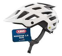 ABUS Casque VTT Moventor 2.0 MIPS, Vélo Blanc, Taille S