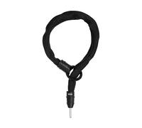 ABUS Chaîne à encastrer pour antivol de cadre IvyTex Adaptor Chain 8KS - Antivol pour vélo avec gaine antisalissure et anti-humidité - Chaîne épaisse de 8 mm - Noir, 100 cm