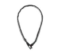 ABUS Antivol à chaîne Catena 6806K - Antivol léger pour vélo en acier trempé avec tube textile à la mode - Chaîne carrée avec niveau de sécurité 6 - 110 cm - gris réfléchissant