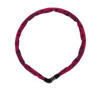 ABUS Antivol à chaîne Steel-O-Chain 4804C Symbols - Antivol à combinaison pour vélos d'enfants - Niveau de sécurité 3 - 75 cm - Rose