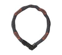 ABUS Antivol à chaîne Tresor 1385/75 Grey Lightning - serrure à combinaison en acier trempé - chaîne carrée de 6 mm d'épaisseur - niveau de sécurité 6 - 75 cm - gris