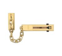 ABUS Chaîne de porte SK66 - sécurité pour porte d’entrée et appartement avec protection enfants - convient aux portes ouvrant à gauche ou à droite - montage facile - finition laiton