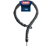 ABUS Chaîne enfichable ADAPTOR CHAIN Superior 7KS adaptée au cadenas de cadre ou à l'Alarmbox 2.0 - chaîne en acier de 7 mm d'épaisseur avec boucle ovale - longueur 130 cm, noir