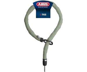 ABUS Chaîne enfichable ADAPTOR CHAIN Superior 7KS adaptée au cadenas de cadre ou à l'Alarmbox 2.0 - chaîne en acier de 7 mm d'épaisseur avec boucle ovale - longueur 100 cm, vert