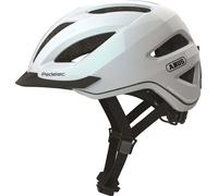 ABUS City-Helm Pedelec 1.1 - Casque de vélo avec feu arrière pour le trafic urbain - pour femmes et hommes - Blanc, taille L (56-62 cm)