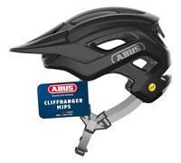 ABUS Cliffhanger MIPS Casque de vélo pour Les Trails exigeants avec Protection MIPS Contre Les Chocs et Grandes Ouvertures d'aération pour Homme et Femme Noir Taille S