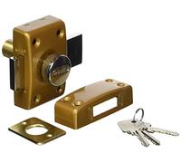 Abus CLK CB 40 B C Verrou à cylindre et bouton 40 mm - Verrou classique robuste en bronze - Sécurité porte et portai