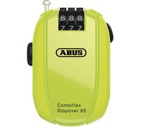 ABUS Combiflex Stopover Serrure à Câble Rétractable 1,2mm 3 Molettes Jaune 95458