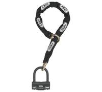 ABUS Combinaison Cadenas-chaîne - Granit 58 + 12KS Black Loop - Antivol Moto composé d'un Cadenas et d'une chaîne - Niveau de sécurité 19, 120 cm