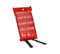 ABUS Couverture extinctrice LD1118 - Couverture extinctrice fiable pour la maison et la cuisine, résistante à la chaleur, compacte et simple d'utilisation