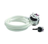 ABUS Crazy Safety Antivol Zebra, Noir/Blanc
