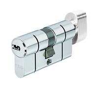 Cylindre de porte D6 50x50mm - ABUS - A bouton - Niveau de sécurité 6 - Blanc - 3 clés