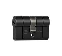 Abus Cylindre de Porte D66PS Noir avec Fonction Débrayable et Caractéristique Pre-Snap, 30x30 mm, 5 Clés Incluses