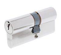 ABUS Cylindre de serrure profilé avec fonction d'urgence 30/65, Double Cylinder Lock (30/65 mm, Emergency Function), Cylindre, Nickelé