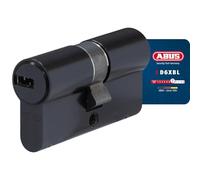 ABUS Cylindre profilé D6XBL 30/30 avec carte de code et 5 clés - 96801 - Noir