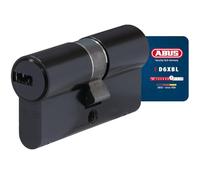 ABUS Cylindre profilé D6XBL 30/40 avec carte de code et 5 clés - Noir
