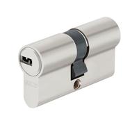 ABUS Cylindre profilé D6XNP 45/45 avec 5 clés et carte de code - Serrure pour la sécurité de la porte d'entrée et de la porte d'appartement - Cylindre double avec fonction d'urgence et de danger
