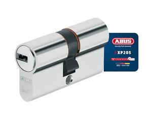 ABUS Cylindre Profilé XP20SN 30/35 - Carte de Sécurité, 3 Clés, Nickel | 3 clés incluses, 12 éléments de fermeture sur 3 niveaux, anti-choc breveté, fonction urgence des 2 côtés