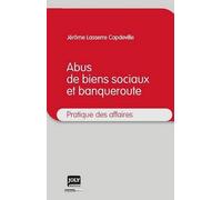 abus de biens sociaux et banqueroute