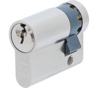 ABUS Demi-cylindre Buffo 10/30 - cylindre à goupilles, nickelé mat