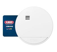 ABUS Détecteur de fumée RWM90 — Batterie remplaçable 5 ans, certifié DIN EN14604, blanc