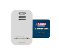 ABUS Détecteur de gaz GWM100ME pour chaudières à gaz - Gaz naturel (méthane) / gaz de ville - Volume de l'alarme 85 dB - blanc - 81443