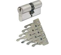 ABUS Double cylindre A93 - 30/55 mm - Avec 10 clés - Avec fonction débrayable et protection anti-perçage - Profil C73 C83