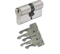 ABUS Double cylindre A93 - 35/35 mm - Avec 5 clés - Avec fonction débrayable et protection anti-perçage - Profil C73 C83
