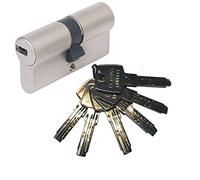 Abus EC550 Cylindre de porte double entrée livré avec 6 clés 35/50 mm