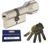 Abus ec660eck660Cylindre à bouton Cylindre Longueur (A/B) Z45(C = 75mm) avec 5clés 30/30, avec carte de sécurité