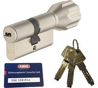 Abus ec660eck660Cylindre à bouton Cylindre Longueur (A/B) Z60(C = 90mm) avec 3clés 30/30, avec carte de sécurité