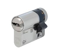 ABUS EC880 Demi-cylindre modulaire 10/60 mm pour porte d'entrée et porte d'appartement, finition selon carte de code sans clé