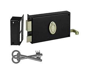 Abus FD0727207A SA H 4G T G Serrure en applique à tirage/horizontale avec fermeture à clé pour ouverture extérieur gauche 80 x 140