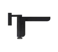 ABUS Ferme-porte 2603 pour portes intérieures légères - Convient pour les portes de chambre à fermeture gauche et droite - Sans perçage, sans vis - Noir