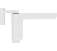 ABUS Ferme-porte 2603 pour portes intérieures légères, convient aux portes DIN gauche et droite, sans perçage ni vis, blanc, lot de 2