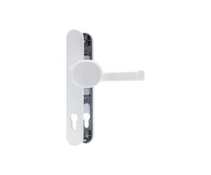 ABUS Ferrure de porte SRG92N W - Pour portes de maison - Avec poignée intérieure et poignée extérieure - Pour portes avec cadre étroit - Blanc